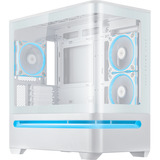 ASUS PRIME AP202 TG ARGB , Tower-Gehäuse weiß, Tempered Glass x 2