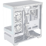 ASUS PRIME AP202 TG ARGB , Tower-Gehäuse weiß, Tempered Glass x 2
