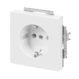 Busch-Jaeger 100 Stück Schutzkontakt Steckdosen Einsatz 20 EUC-84 Bulk weiß, Bulk