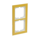 Busch-Jaeger Abdeckrahmen 2-fach, Abdeckung gelb, Retail