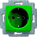 Busch-Jaeger Schuko Steckdosen Einsatz 20 EUCQ-13-212-101 grün, Retail