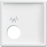 Busch-Jaeger Zentralscheibe studioweiß, Abdeckung weiß, Retail