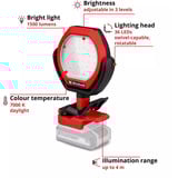 EINHELL Akku-Outdoor-Lampe GC-OL 18/1500 Li-Solo, LED-Leuchte ohne Akku und Ladegerät