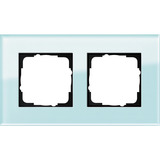 Gira Abdeckrahmen 2-fach Glas Esprit System 55, Unterputzmontage, glänzend, IP21 mint, Retail