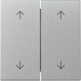 Gira Wippe zweifach mit Pfeilsymbolen aluminium, Retail