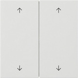 Gira Wippe zweifach mit Pfeilsymbolen Flächenschalter weiß, Retail