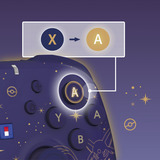 HORI  HORIPAD Turbo (Psiana und Nachtara), Gamepad dunkelviolett/gold, Nintendo Switch 2