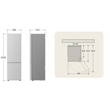 LG GBV7280BMB, Kühl-/Gefrierkombination LINEARCooling, DoorCooling+, Total NoFrost