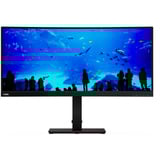 Lenovo ThinkVision T34w-20 Generalüberholt, LED-Monitor 86 cm (34 Zoll), schwarz, WQHD, VA, Curved, HDMI, DP, USB-C, USB-Hub