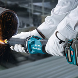 Makita Akku-Geradschleifer GD001GZ, 40Volt schwarz/blau, ohne Akku und Ladegerät