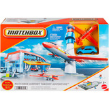 Mattel Abhebe Abenteuer Flughafen Spielset mit Die-Cast Audi und Flugzeug aus Kunststoff 