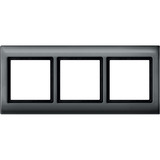 Merten Rahmen dreifach waagerecht und senkrecht anthrazit, Retail