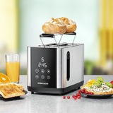 Rommelsbacher Toaster Sunny TO 850 edelstahl/schwarz, 800 Watt, für 2 Scheiben Toast