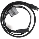 SilverStone Adapterkabel SST-CP10, 1x 4-Pin-5,25" + 1x slim-SATA > 1x 7-Pin-SATA schwarz, 50cm