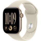 Apple Watch Series 12, Smartwatch gold, Aluminium, 42 mm, Sportarmband Sand M/L