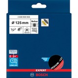 Bosch Professional Expert Multiloch Universalstützteller, mittelhart, Ø125mm, M8+5/16", Schleifteller schwarz, für Exzenterschleifer