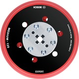 Bosch Professional Expert Multiloch Universalstützteller, mittelhart, Ø125mm, M8+5/16", Schleifteller schwarz, für Exzenterschleifer