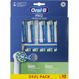 Braun Oral-B Pro Cross Action Aufsteckbürsten 10er-Pack weiß
