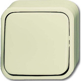 Busch-Jaeger Kreuzschalter Aufputz weiß, Retail