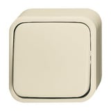 Busch-Jaeger Kreuzschalter Aufputz weiß, Retail