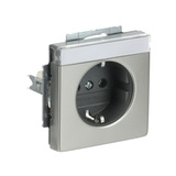 Busch-Jaeger Steckdose CEE 7/3 Typ F 16 Ampere 250 Volt Unterputz edelstahl, Retail