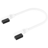 Corsair iCUE LINK Slim-Kabel, 135mm, 90° abgewinkelt weiß, 2 Stück