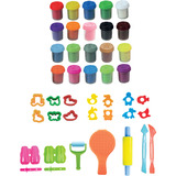 Creathek Super Knetset, 20 mal 56 Gramm und Zubehör, Kneten 