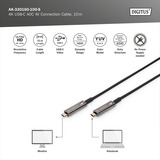 Digitus 4K USB-C AOC AV-Anschlusskabel schwarz, 10 Meter