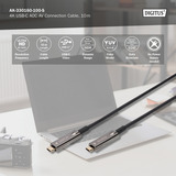 Digitus 4K USB-C AOC AV-Anschlusskabel schwarz, 10 Meter