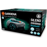 GARDENA Mähroboter SILENO minimo 500m² grau/türkis, Li-Ionen Akku 2,1Ah