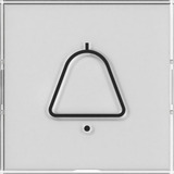 Gira Wippe mit großem Beschriftungsfeld und Symbol Klingel Retail