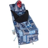Helinox Toasty - Savanna/Playa, Sitzauflage blau/rot, Blue & Red Bandana