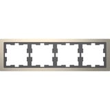 Merten Rahmen vierfach grau, Retail