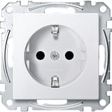 Merten Schutzkontakt-Steckdose mit erhöhtem Berührungsschutz und Schraub-Liftklemmen weiß, Retail