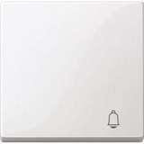 Merten Wippe Klingel für Wechselschalter, Kreuzschalter und Taster, glänzend, Thermoplast weiß (glänzend), Retail