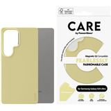 PanzerGlass Fearlessly Fashionable Case, Handyhülle gelb, Samsung Galaxy S25 Ultra, QI-kompatibel