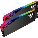 Patriot DIMM 64 GB DDR5-6400 (2x 32 GB) Dual-Kit, Arbeitsspeicher schwarz, VEUR564G6432K, Viper Elite 5 Ultra RGB, INTEL XMP, AMD EXPO