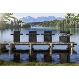 RÖSLE Gasgrill ALLFLAME Hero 4 schwarz, 800° Primezone, Backburner, Vario+ Grillrostsystem