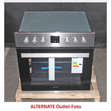 SHARP K-62D19IM0-EU, Herdset edelstahl/schwarz