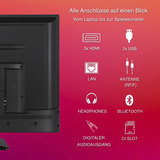 Telefunken D50U750X2CWI, LED-Fernseher 126 cm (50 Zoll), schwarz, UltraHD/4K, Tripple-Tuner, SmartTV, Android TV