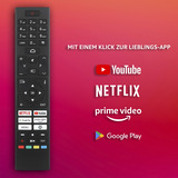 Telefunken D50U750X2CWI, LED-Fernseher 126 cm (50 Zoll), schwarz, UltraHD/4K, Tripple-Tuner, SmartTV, Android TV