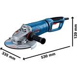 Bosch Professional Winkelschleifer GWS 27-230 PR Professional blau, 2.700 Watt