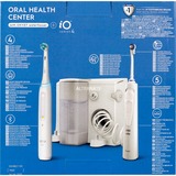 Braun Oral-B Center OxyJet Reinigungssystem - Munddusche + Oral-B iO4, Mundpflege weiß