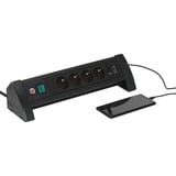 Brennenstuhl Premium-Office-Line Steckdosenleiste 4-fach, 2x USB, für den Schreibtisch schwarz, 1,8 Meter Kabel, USB-A, USB-C, mit Sicherheitsschalter