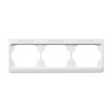 Busch-Jaeger Rahmen drei fach mit Sichtfenster und Beschriftungsträger waagerecht weiß, Retail