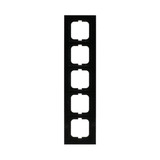 Busch-Jaeger Rahmen fünffach 1725-281 schwarz, Retail