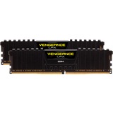 Corsair DIMM 64 GB DDR4-3600 (2x 32 GB) Dual-Kit, Arbeitsspeicher schwarz, CMK64GX4M2D3600C18, Vengeance LPX, INTEL XMP