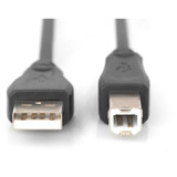 Digitus USB 2.0 Anschlusskabel USB-A (Stecker) > USB-B (Stecker) schwarz, 3 Meter