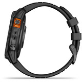 Garmin fēnix 7 Pro - Solar Edition, Smartwatch schwarz/grau, 47 mm, mit schwarzem Silikon-Armband