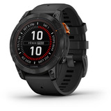 Garmin fēnix 7 Pro - Solar Edition, Smartwatch schwarz/grau, 47 mm, mit schwarzem Silikon-Armband